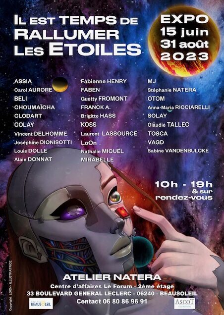 Exposition Il faut Rallumer les Etoiles du 15 juin au 31 août 2023